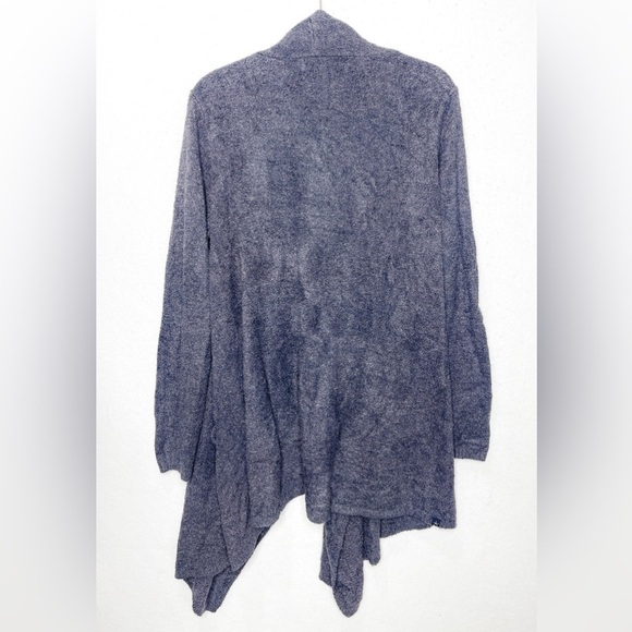 Barefoot Dreams CozyChic Ultra Lite Hi/Lo Cardigan Dark Gray Carbon L/XL 903 - Picture 3 of 8